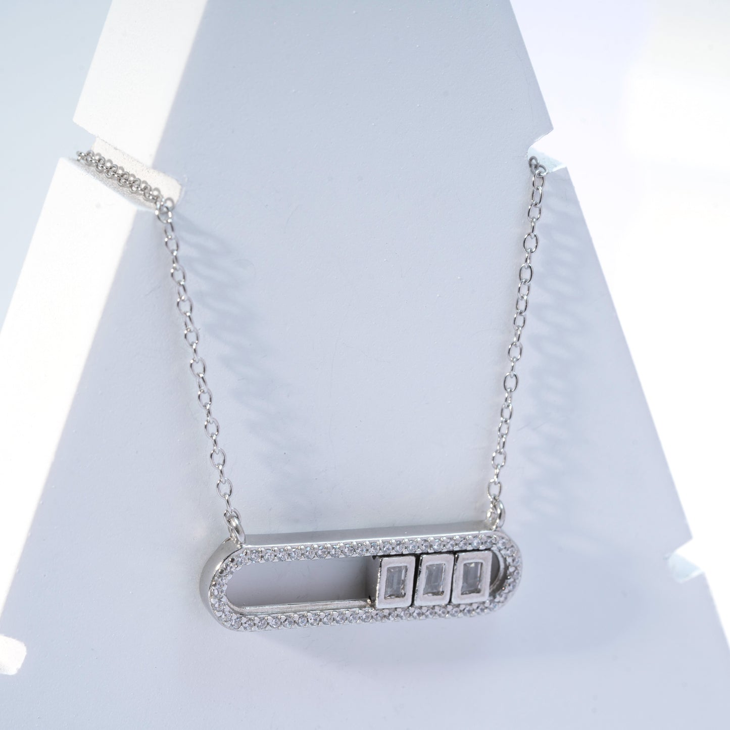 Silver Bar Necklace