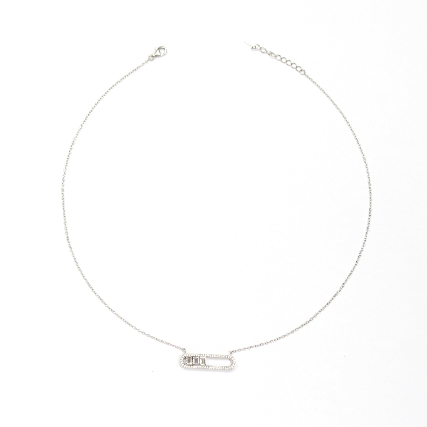 Silver Bar Necklace