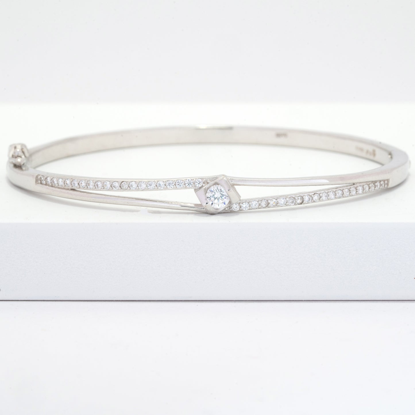 Twin Line Solitaire Bracelet