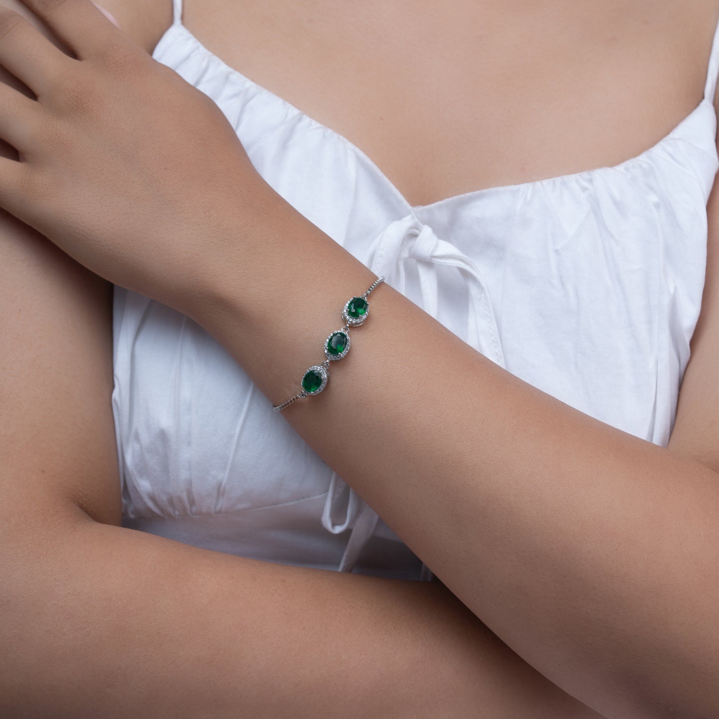 Emerald Green Bracelet Set