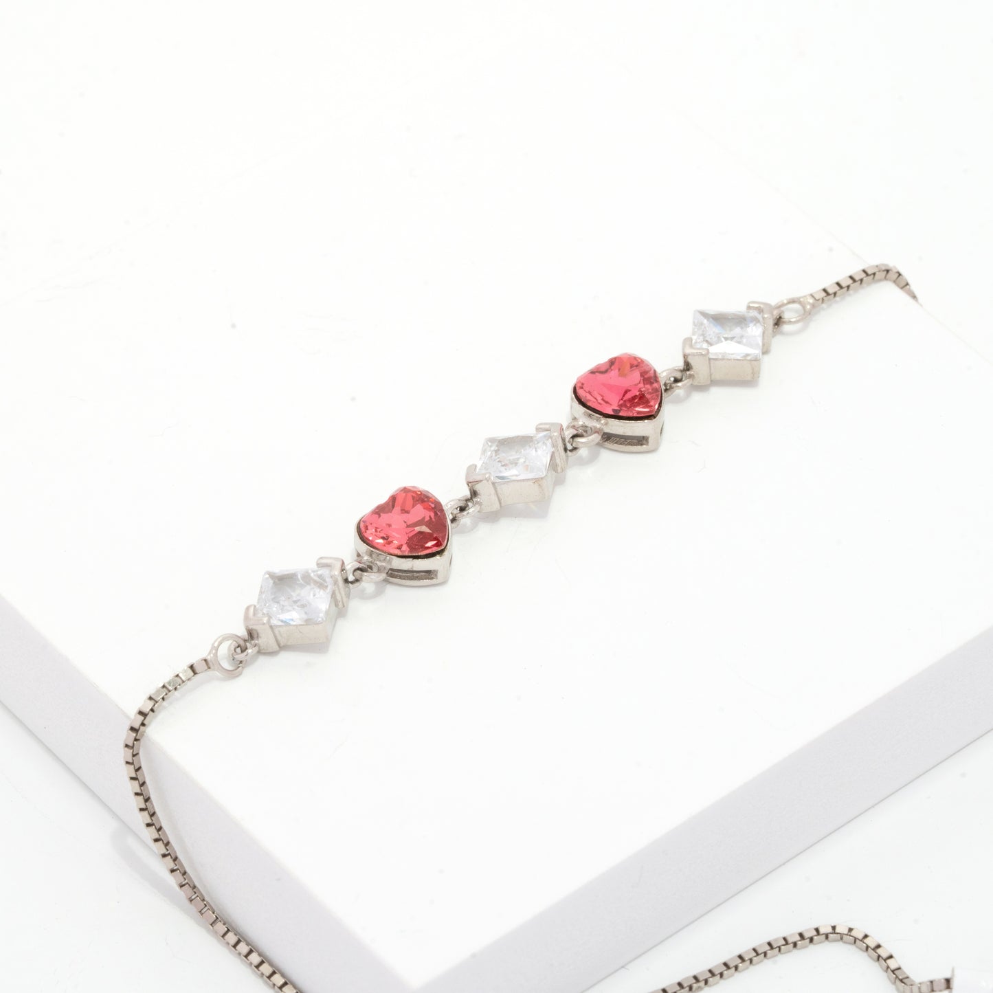 Red Heart Charm Bracelet