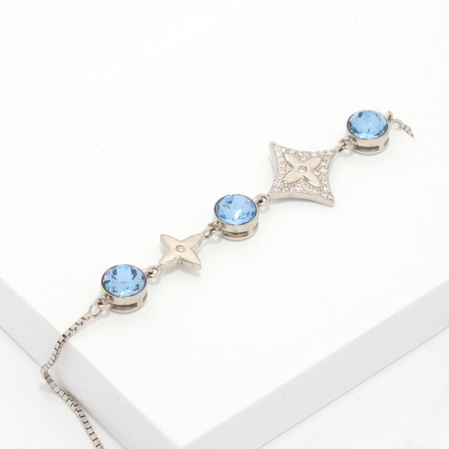 Blue Luxe Stone Bracelet