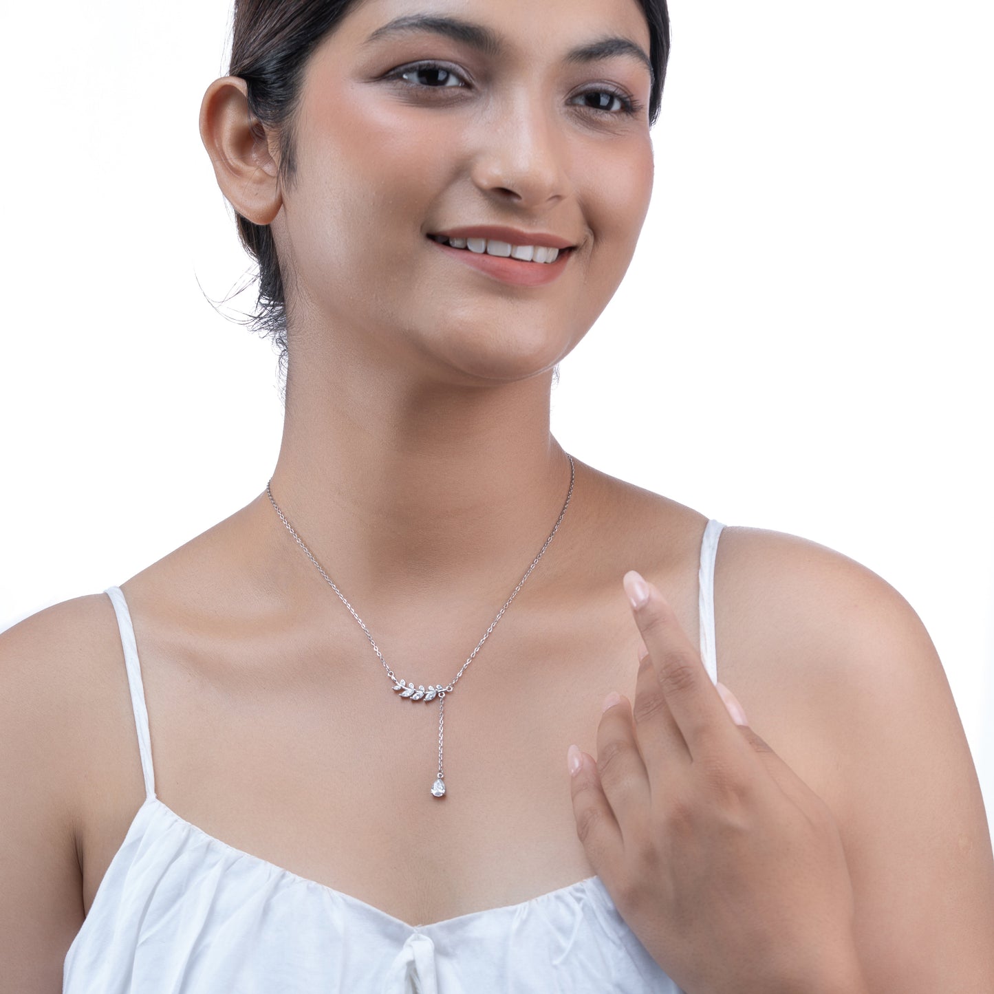 Dewdrop Leaf Necklace