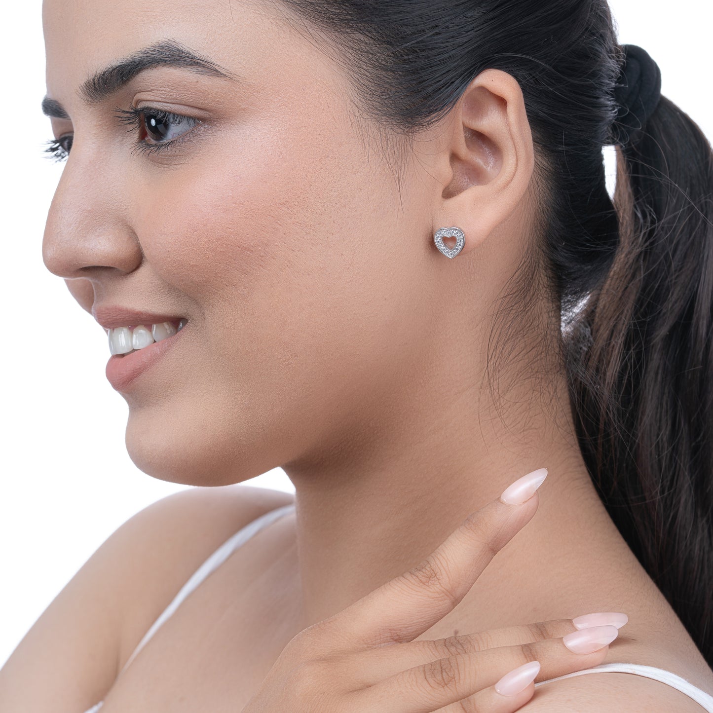 Heart Frame Studs