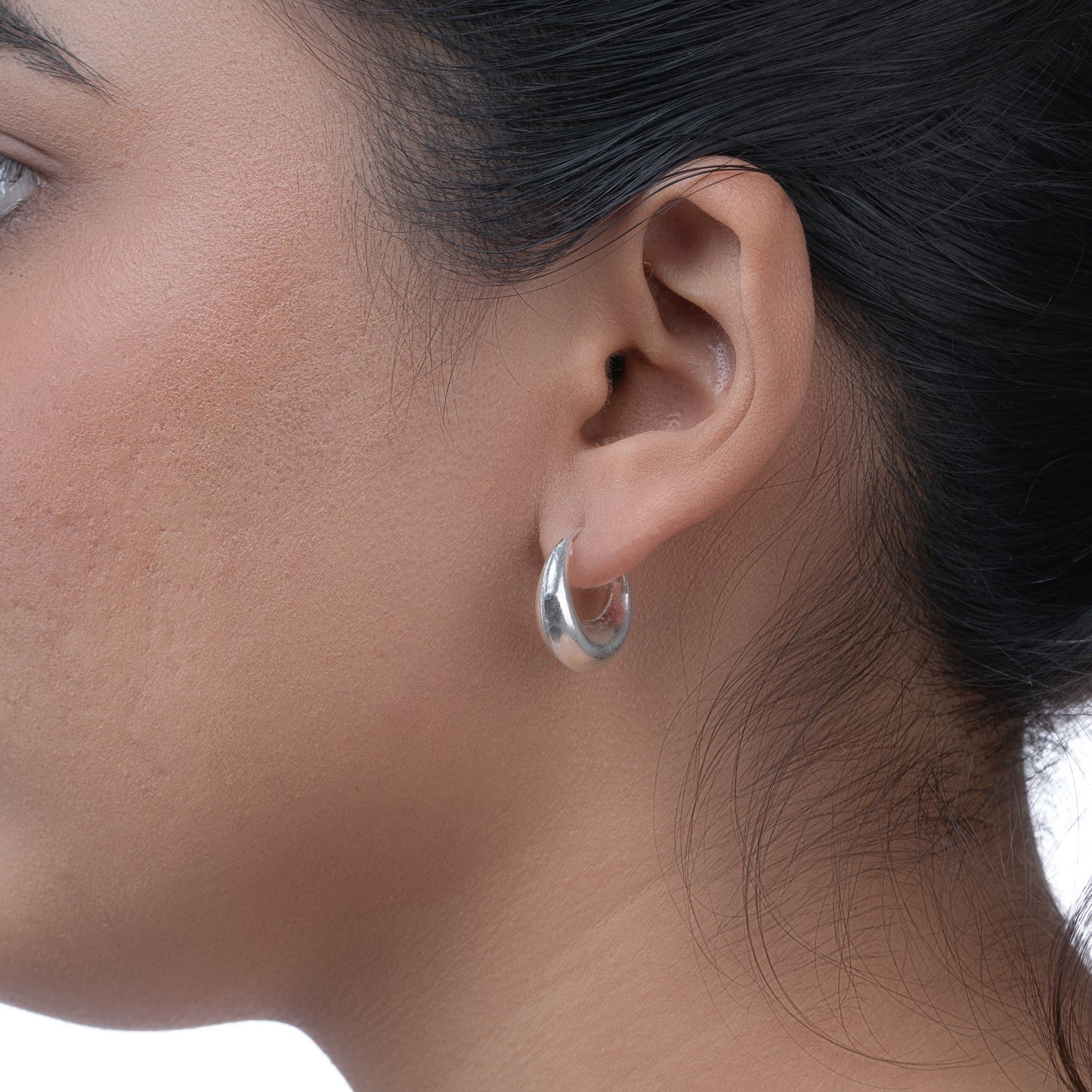 Chunky Bag Hoops