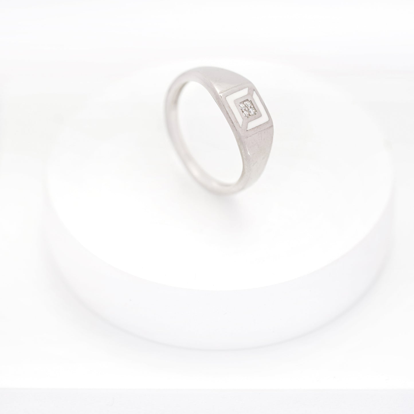 Frosted Square Ring