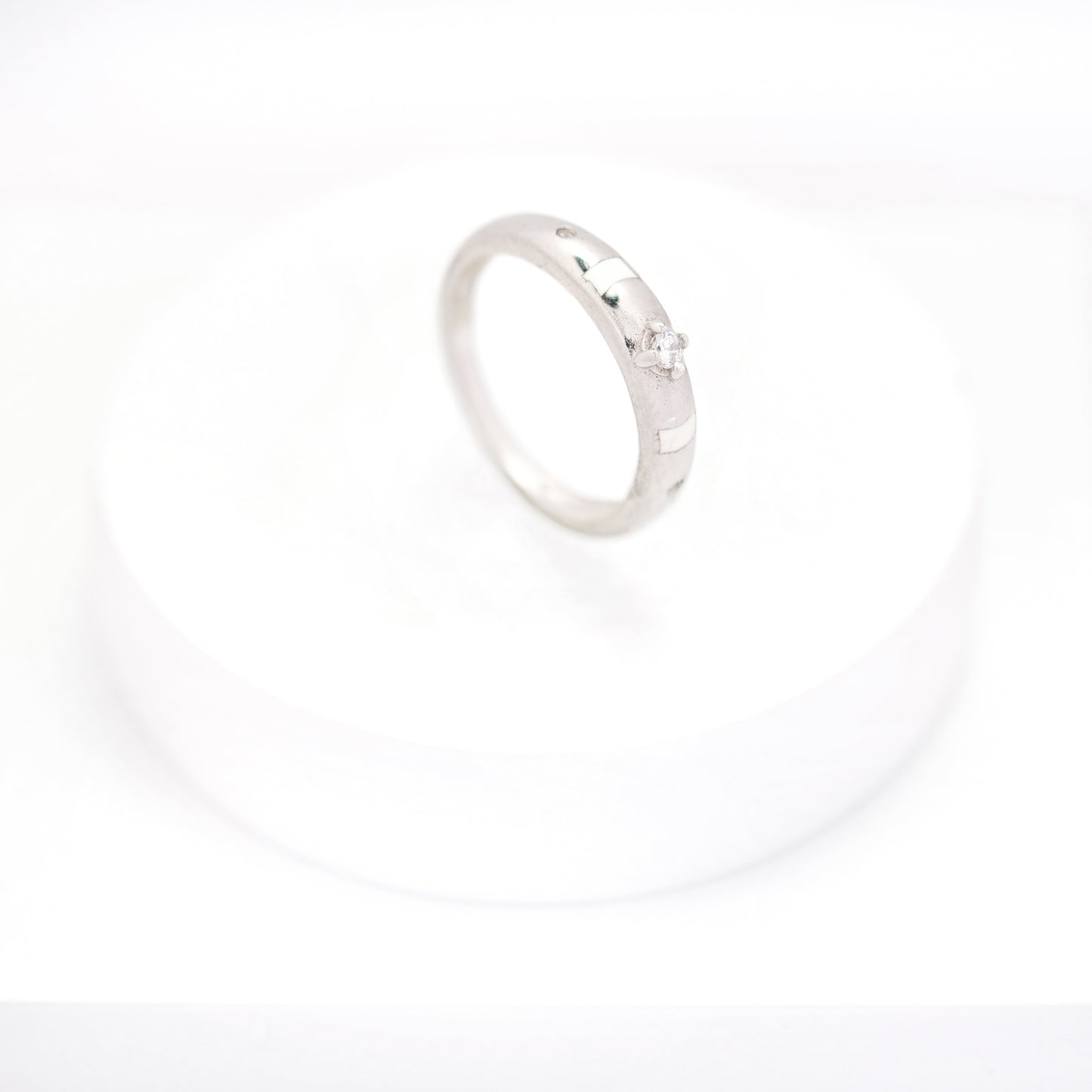 Twin Line Sparkle Ring
