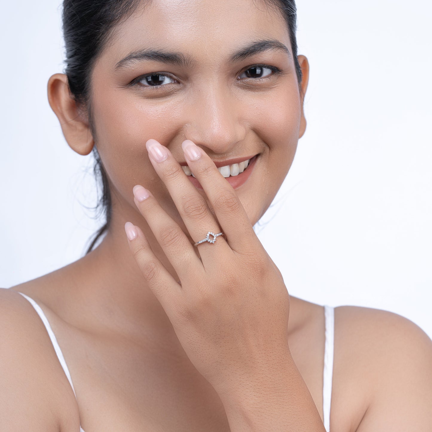 Hollow Sparkle Ring