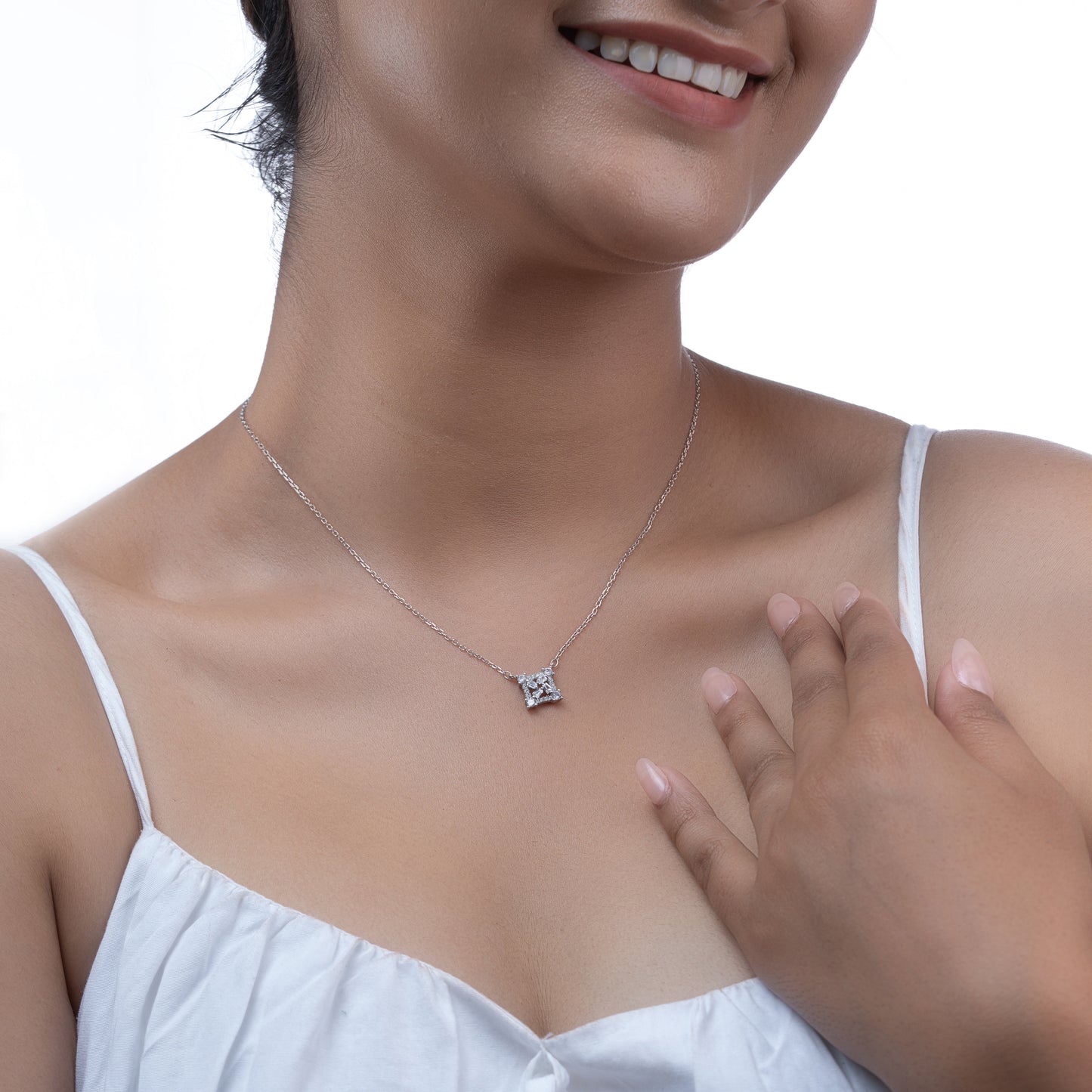 Crystal Cube Necklace