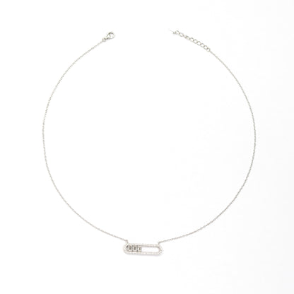 Silver Bar Necklace