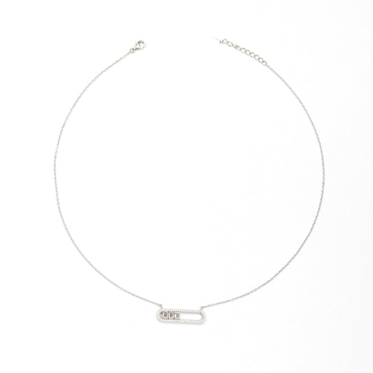 Silver Bar Necklace