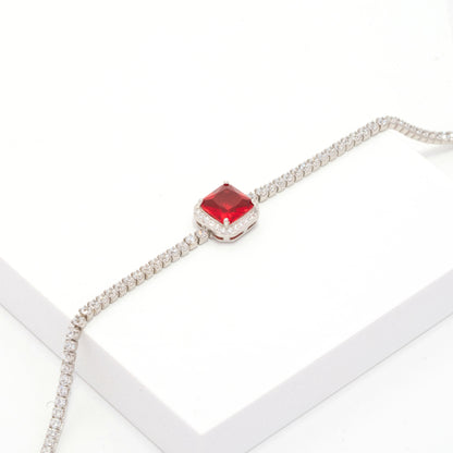 Royal Red Tennis Bracelet