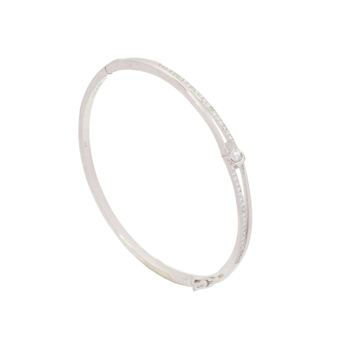 Twin Line Solitaire Bracelet