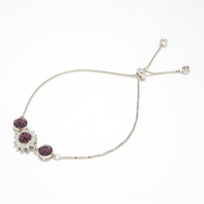 Violet Trio Stone Bracelet