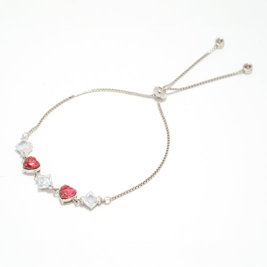Red Heart Charm Bracelet