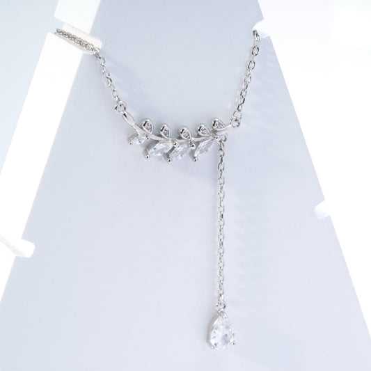 Dewdrop Leaf Necklace