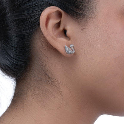 Swan Grace Studs