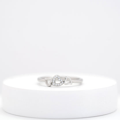 Three fold love ring