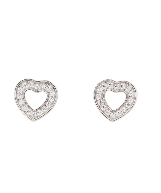 Heart Frame Studs