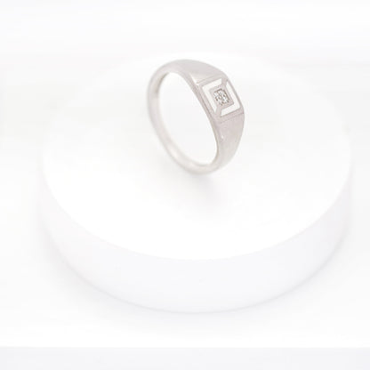 Frosted Square Ring