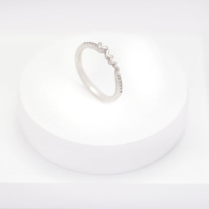 Petite Hearts Ring