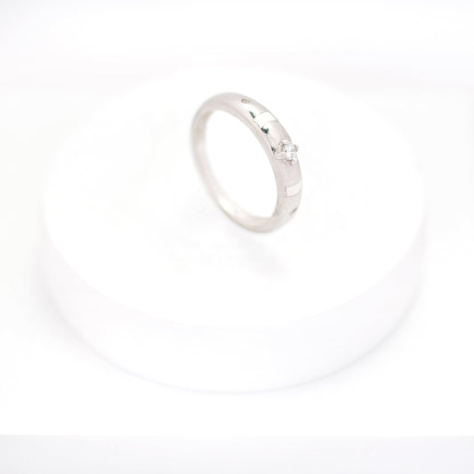 Twin Line Sparkle Ring
