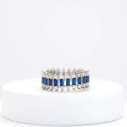 Ocean Blue Band Ring