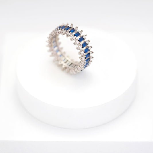 Ocean Blue Band Ring