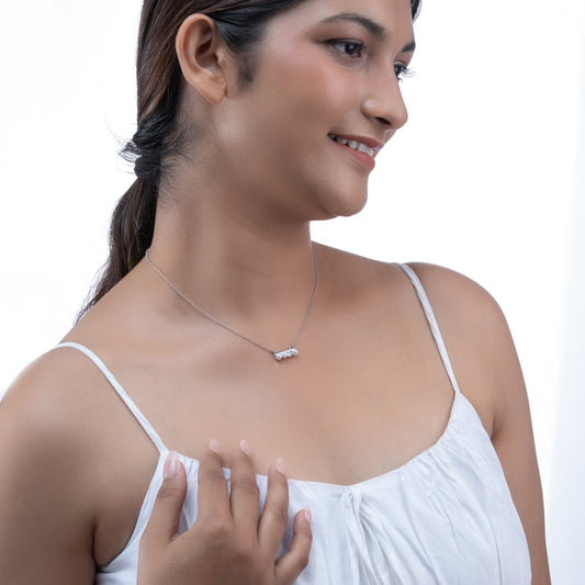Pearl Line Necklace