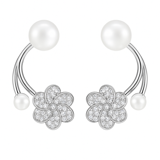 Dual Pearl Studs